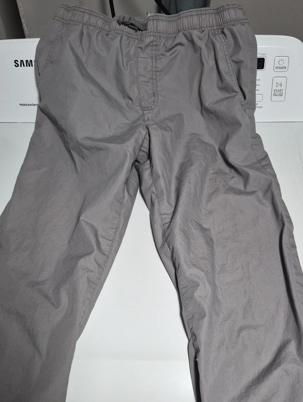 2 Pairs Carter's Sz 14 Light/ Dark Gray Boy's Cargo Sweatpants with Drawstring